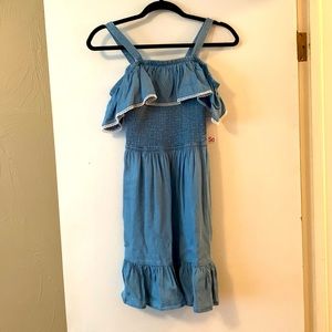 Denim Off The Shoulder Dress